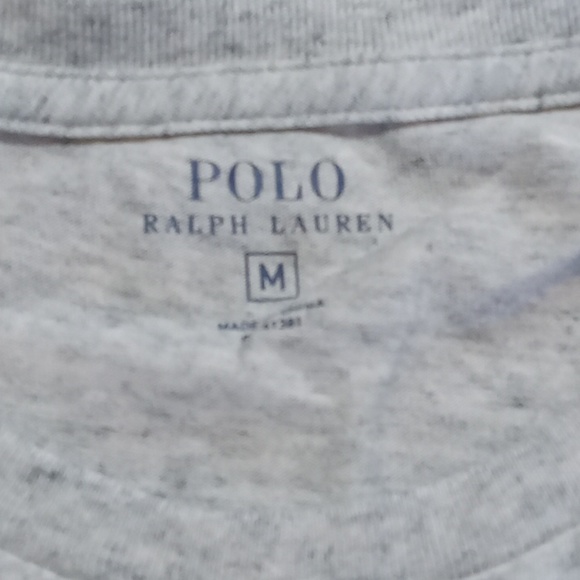 Ralph Lauren Polo T Tee MEDIUM Shirt NEW NEW Summer Exercise Workout GRAY GREY - Picture 4 of 6